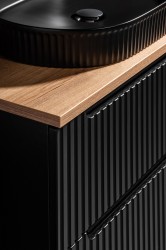 COMAD - Skrinka pod umývadlo 60cm 2 dvierka NOVA BLACK (5907611663752)