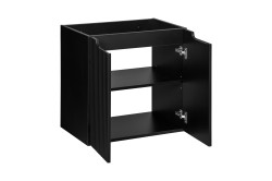 COMAD - Skrinka pod umývadlo 60cm 2 dvierka NOVA BLACK (5907611663752)