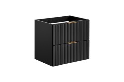 COMAD - Skrinka pod umývadlo 60cm 2 zásuvky ADEL BLACK (5907611654842)