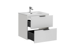 COMAD - Skrinka pod umývadlo 60cm 2 zásuvky ADEL WHITE (5907611654910)