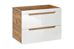 COMAD - Skrinka pod umývadlo 60cm 2 zásuvky ARUBA biela (5907611647172)