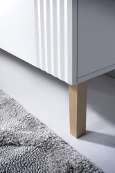 COMAD - Skrinka pod umývadlo 60cm 2 zásuvky FIJI WHITE (5907611656662)