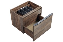 COMAD - Skrinka pod umývadlo 60cm 2 zásuvky SANTA FE OAK (5907611652428)
