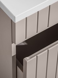 COMAD - Skrinka pod umývadlo 80cm 1 szuflada ICONIC CASHMERE (5907611656297)