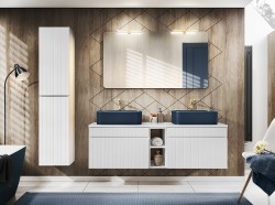 COMAD - Skrinka pod umývadlo 80cm 1 szuflada ICONIC WHITE (5907611654989)