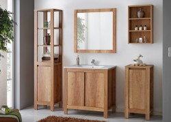 COMAD - Skrinka pod umývadlo 80cm 2 dvierka CLASSIC OAK (5907611647660)