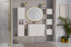 COMAD - Skrinka pod umývadlo 80cm 2 dvierka NOVA WHITE (5907611661703)