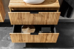 COMAD - Skrinka pod umývadlo 80cm 2 zásuvky ADEL OAK (5907611654804)