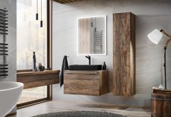 COMAD - Skrinka pod umývadlo 80cm 2 zásuvky SANTA FE OAK (5907611652435)