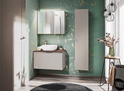 COMAD - Skrinka pod umývadlo 80cm 2 zásuvky SANTA FE TAUPE (5907611652558)