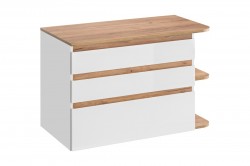 COMAD - Skrinka pod umývadlo 90cm 3 zásuvky PLATINUM (5907611648230)