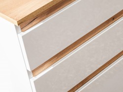 COMAD - Skrinka pod umývadlo 90cm 3 zásuvky PLATINUM (5907611648230)