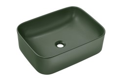 COMAD - Umývadlo na dosku KAMA 50, zelená mat (5907611655252)