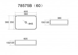 COMAD - Umývadlo na dosku KAMA 60, zelená mat (5907611655269)