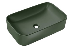 COMAD - Umývadlo na dosku KAMA 60, zelená mat (5907611655269)