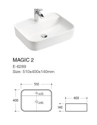 COMAD - Umývadlo na dosku MAGIC 51 (5907441298902)