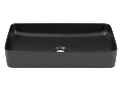 COMAD - Umývadlo na dosku SLIM 60 BLACK (5907441298667)