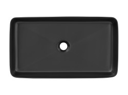 COMAD - Umývadlo na dosku SLIM 60 BLACK (5907441298667)