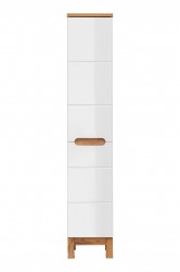 COMAD - Vysoká skrinka 2 dvierka BALI biela (5907611647431)