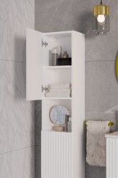 COMAD - Vysoká skrinka 2 dvierka NOVA WHITE (5907611663424)