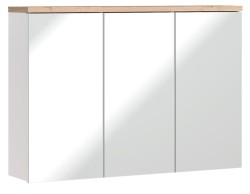 COMAD - Zrkadlová skrinka 100cm 3 dvierka BALI biela (5907611647547)
