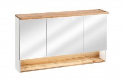 COMAD - Zrkadlová skrinka 120cm 3 dvierka BAHAMA WHITE (5907611648391)