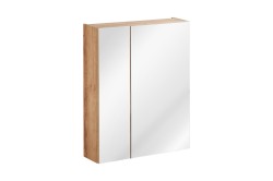 COMAD - Zrkadlová skrinka 60cm 2 dvierka DUB CAPRI (5907611647844)