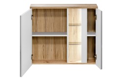 COMAD - Zrkadlová skrinka 80cm 2 dvierka BAHAMA WHITE (5907611648384)
