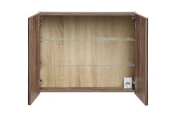 COMAD - Zrkadlová skrinka 80cm 2 dvierka SANTA FE TAUPE (5907611652572)