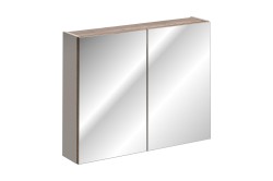 COMAD - Zrkadlová skrinka 80cm 2 dvierka SANTA FE TAUPE (5907611652572)