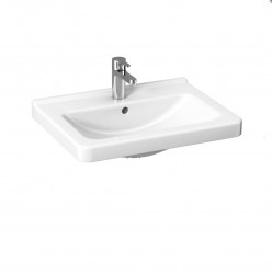 Cubito Umývadlo, 60x45 cm, s prepadom, s otvorom na batériu, Jika Perla, biela (H8104231001041)