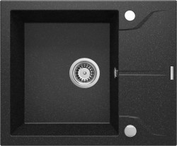 DEANTE - Andante grafit - Granitový drez s odkvapkávačom (ZQN_211A)