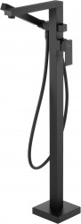 DEANTE - Anemon čierna - Vaňová batéria, voľne stojaca, so sprchovacím setom (BBZ_N17M)