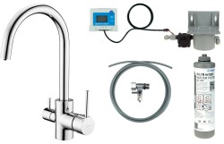 DEANTE - Batéria kuchynská chróm, so sadou na filtráciu vody; (BCHF064M)
