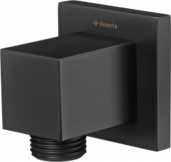 DEANTE - Cascada čierna - Hadicová spojka uhlová, štvorcová (NAC_N55K)