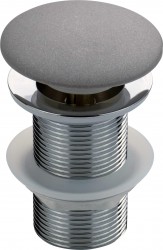 DEANTE - Click-Clack kovovo šedá zátka pre umývadlo - granit (NHC_S12A)