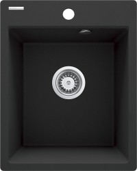 DEANTE - Corio metalická grafitová granitová drez, s jednou misou (ZRC_G103)