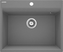 DEANTE - Corio metalický šedý granitový drez, 1miska (ZRC_S10A)