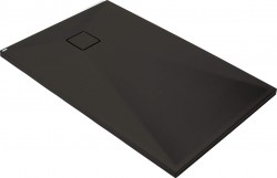 DEANTE - Correo čierna - Granitová sprchová vanička, obdĺžniková, 100x90 cm (KQR_N45B)