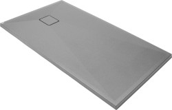 DEANTE - Correo metalicky šedá granitová sprchová vanička, obdĺžnik 140x70 (KQR_S77B)