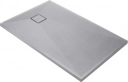 DEANTE - Correo šedá metalic - Granitová sprchová vanička, obdĺžniková, 100x90 cm (KQR_S45B)