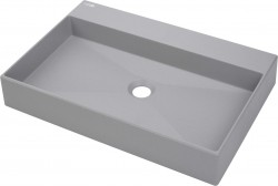 DEANTE - Correo šedá metalic - Granitové umývadlo, na dosku - 60x40 cm (CQR_SU6S)