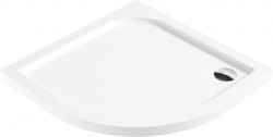 DEANTE - Cubic biela - Akrylátová sprchová vanička, polguľatá, 80x80 cm (KTK_052B)
