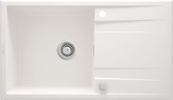 DEANTE - Eridan alabaster - Granitový drez s odkvapkávačom (ZQE_A113)