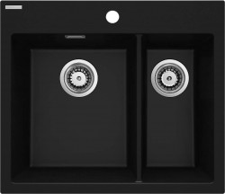 DEANTE - Eridan čierna - Granitový drez, 1.5 - bowl (ZQE_N503)