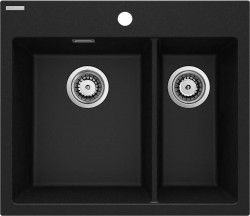 DEANTE - Eridan grafit metalic - Granitový drez, 1.5 - bowl (ZQE_G503)