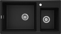 DEANTE - Eridan grafit metalic - Granitový drez, 2 - bowl (ZQE_G20B)