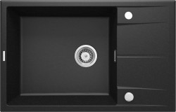 DEANTE - Eridan grafit metalic - Granitový drez s odkvapkávačom (ZQE_G11B)