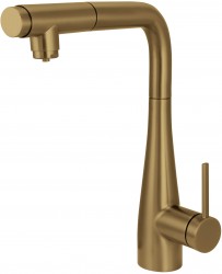 DEANTE - Eridan kartáčovaný bronz kuchynská batéria, s pripojením vodného filtra, s vyťahovacou hubicou (BRE_C75M)