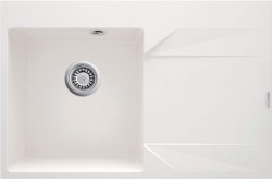 DEANTE - Evora alabastrový granitový drez, 1-bowl s odkvapkávacou plochou - vpravo (ZQJ_A11P)